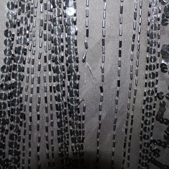 Vintage 1980's Womens Black Beaded Lillie Rubin Cocktail Dress-Size Small-PMNAT1 - Picture 9 of 13